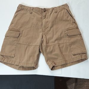 Polo Ralph Lauren Mens Cargo Shorts Waist 33 100% Cotton Tan